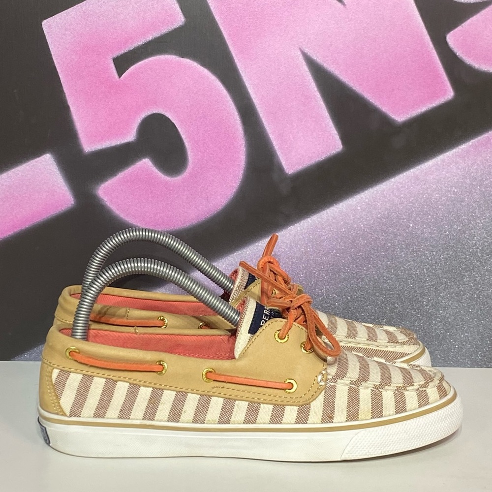 Sperry Top Sider 2 Eye Boat Shoes Striped - Picture 1 of 8